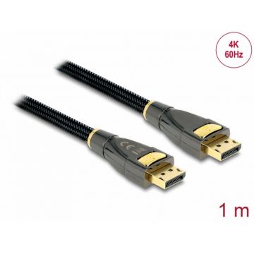Cablu DisplayPort 4K60Hz Premium T-T 1m, Delock 82770