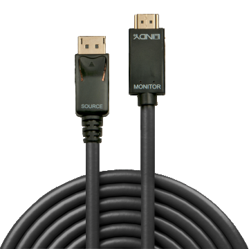 Cablu Displayport la HDMI 4K30Hz 2m T-T Negru, Lindy L36922