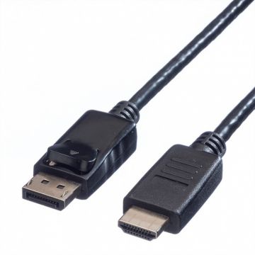 Cablu Displayport la HDMI Full HD T-T 3m Negru, Value 11.99.5782