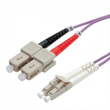Cablu fibra optica LC-SC OM4 duplex multimode 0.5m, Value 21.99.8760