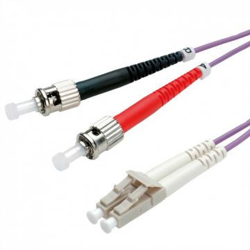 Cablu fibra optica LC-ST OM4 duplex multimode 1m, Value 21.99.8771