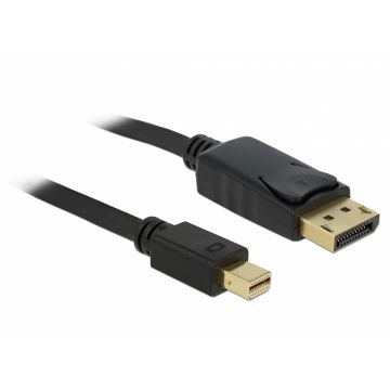 Cablu Mini Displayport la Displayport 4K60Hz T-T 5m Negru, Delock 83479