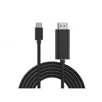 Cablu video Conceptronic USB-C - HDMI Male, 2 m, Negru
