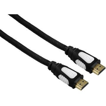 Cablu video Hama HDMI Male - HDMI Male, 5m, Ethernet, negru