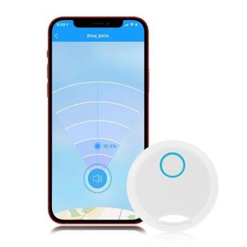 Dispozitiv Anti-Pierdere Techstar® KeyLost, Bluetooth, Localizare Pentru Copii, Obiecte, Animale, Alb Dispozitiv Anti-Pierdere Techstar® KeyLost, Bluetooth, Localizare Pentru Copii, Obiecte, Animale, Alb