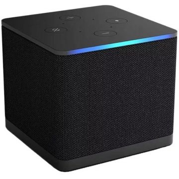 Media-player Amazon Fire TV Cube (3rd gen.) 4K Ultra HD, control vocal Alexa, negru