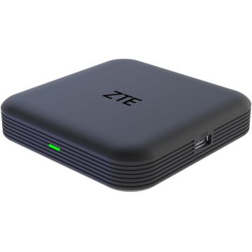 Media-player ZTE ZXV10 Media Box, 4K, Android TV 11, Quad-Core, 32 GB, Wi-Fi, Bluetooth, HDMI, Telecomanda comenzi vocale, Black