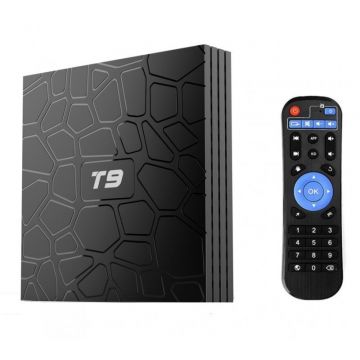 Mini PC TV Box T9 Android 8.1 UltraHD 4k, 4GB Ram DDR3, 32GB ROM, Wi-fi, Quad-Core CPU, Octa-Core GPU Mini PC TV Box T9 Android 8.1 UltraHD 4k, 4GB Ram DDR3, 32GB ROM, Wi-fi, Quad-Core CPU, Octa-Core GPU