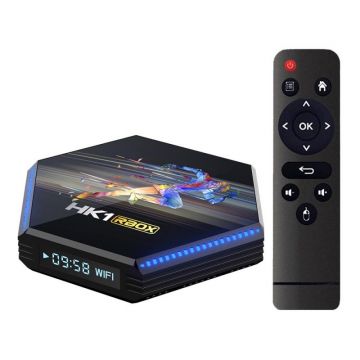 Mini PC Tv Box Techstar® HK1 RBOX R2, Procesor RK3566, Android 11, UHD 8K, 4GB RAM LPDDR4, 64GB ROM, WiFi DualBand, Bluetooth, Gigabit, Telecomanda Mini PC Tv Box Techstar® HK1 RBOX R2, Procesor RK3566, Android 11, UHD 8K, 4GB RAM LPDDR4, 64GB ROM, WiFi DualBand, Bluetooth, Gigabit, Telecomanda