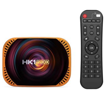 Mini PC Tv Box Techstar® HK1 RBOX X4, Procesor S905X4 , Android 11, UHD 8K, 4GB RAM DDR3, 128GB ROM, WiFi DualBand, Bluetooth, Gigabit, Telecomanda Mini PC Tv Box Techstar® HK1 RBOX X4, Procesor S905X4 , Android 11, UHD 8K, 4GB RAM DDR3, 128GB ROM, WiFi DualBand, Bluetooth, Gigabit, Telecomanda