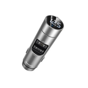 Modulator FM Premium Baseus, Dual USB, Fast Charger, Bluetooth 5, FLAC Looseless Audio, Surround, Transmitator Modulator FM Premium Baseus, Dual USB, Fast Charger, Bluetooth 5, FLAC Looseless Audio, Surround, Transmitator