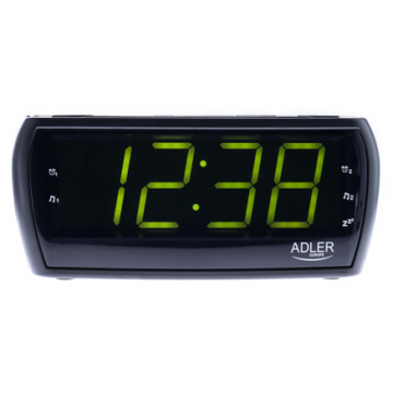 Radio cu ceas AD 1121 AM / FM Negru