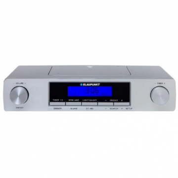 Radio Cu Ceas KR12SL FM LCD Argintiu