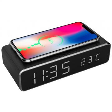 Radio DAC-WPC-01 Alarma  Digital    LCD Negru