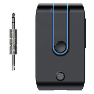 Receptor Bluetooth Techstar® J28, Bluetooth 5.0, Microfon Incorporat, CVC8.0, DSP, AUX, Acumulator Incorporat, Multipoint, HandsFree, Type-C