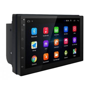 Resigilat Navigatie Auto Multimedia Techstar® 7168, 2DIN, Android 8.1, 1 GB + 32 GB, GPS Radio, Wi-Fi, Display 7