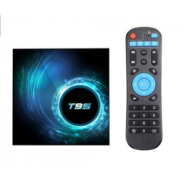 Resigilat Smart TV Box Mini PC Techstar® T95, Android 10, 4GB + 32GB ROM, 6K ,WiFi 2.4GHz, RJ45 Resigilat Smart TV Box Mini PC Techstar® T95, Android 10, 4GB + 32GB ROM, 6K ,WiFi 2.4GHz, RJ45