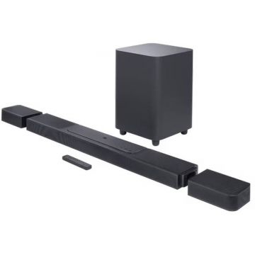 Sistem Home Cinema JBL BAR 1300, 11.1.4, 1170W, Dolby Atmos, Wi-Fi, Airplay, HDMI eArc, Black