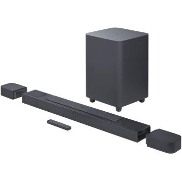 Sistem Home Cinema JBL BAR 800, 5.1.2, 720W, Sateliti detasabili, Dolby Atmos, Wi-Fi, Black