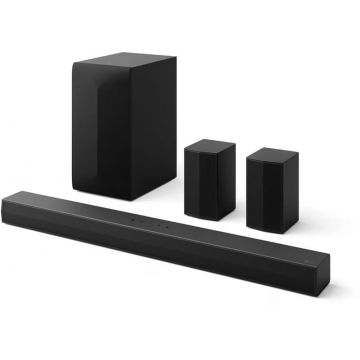 Sistem Home Cinema LG S60TR, 5.1 , 440W, Kit Wireless Surround inclus, Subwoofer Wireless, Black