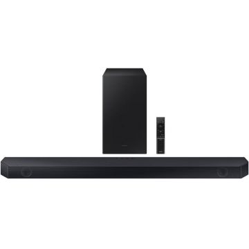 Sistem Home Cinema Samsung HW-Q600C, 3.1.2, 360W, Bluetooth, Subwoofer Wireless, Dolby Atmos, Black