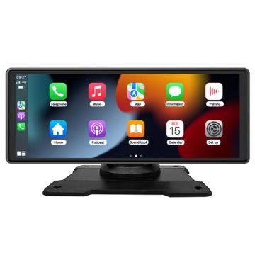 Sistem Multimedia Techstar® Apple Carplay/Android 9003D, Ecran Tactil, 9.3 Inch 1024x600 HD IPS, Bluetooth, Mirror Link, Card TF, Negru