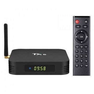 Smart TV Box TX6 Android 9.0 MiniPC 4GB RAM, 64GB ROM Wifi, Quad Core, MiniPC Allwinner H6, USB 3.0, Bluetooth 4.2, UltraHD 4K Smart TV Box TX6 Android 9.0 MiniPC 4GB RAM, 64GB ROM Wifi, Quad Core, MiniPC Allwinner H6, USB 3.0, Bluetooth 4.2, UltraHD 4K