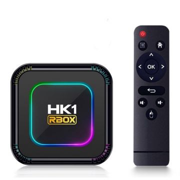 TV Box Techstar® HK1 K8 RK3528 Smart Media Player, 8K, RAM 2GB, ROM 16GB, Bluetooth 5.0, Android 13, RK3528 Quad Core ARM Cortex-A53, Culori RGB Programabile, Telecomanda IR, Negru TV Box Techstar® HK1 K8 RK3528 Smart Media Player, 8K, RAM 2GB, ROM 16GB, Bluetooth 5.0, Android 13, RK3528 Quad Core ARM Cortex-A53, Culori RGB Programabile, Telecomanda IR, Negru