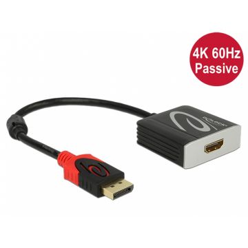 Adaptor Displayport 1.2 la HDMI 4K 60 Hz T-M, Delock 62719