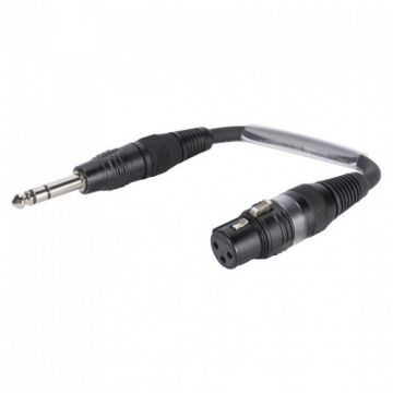 Adaptor jack stereo 6.35mm la XLR 3 pini T-M 0.15m, SGFGU0015-SW