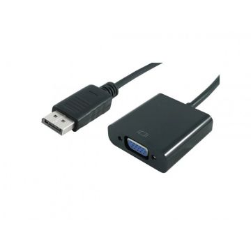 Adaptor MYCON Displayport la VGA T-M Negru, CON3201