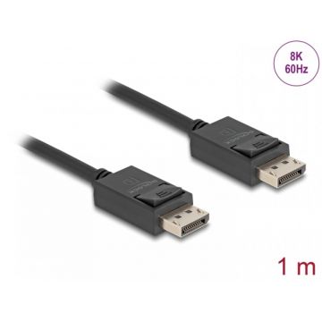 Cablu Displayport 16K30Hz/8K60Hz/4K120Hz T-T 1m, Delock 80492