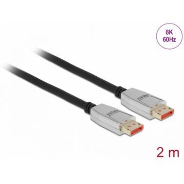 Cablu Displayport 8K60Hz/4K240Hz HDR 2m, Delock 87041