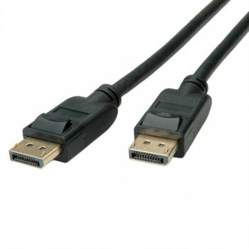 Cablu Displayport v1.4 8K60Hz/4K120Hz T-T 1m Negru, Roline 11.04.5810