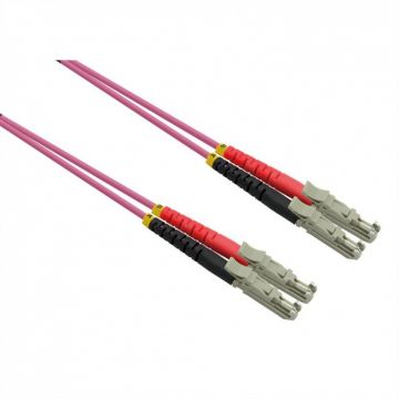 Cablu Fibra optica Duplex OM4 LSH - LSH Violet LSOH 5m, Roline 21.15.9495
