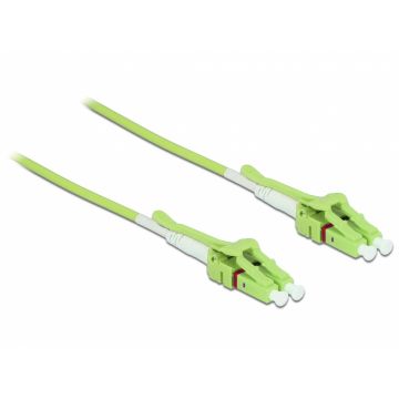 Cablu fibra optica LC la LC Multi-mode OM5 LSOH Uniboot 2m, Delock 85689