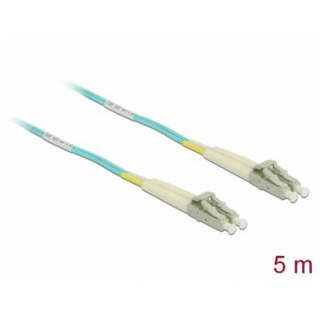 Cablu fibra optica LC- LC Multi-mode OM3 5m, Delock 86561