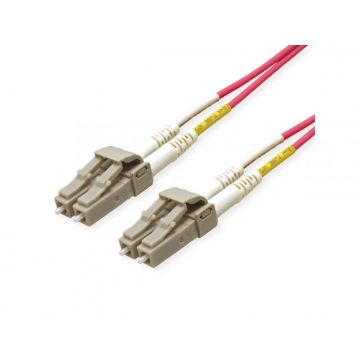 Cablu fibra optica LC - LC OM4 conector Low Loss 1m, Roline 21.15.8851