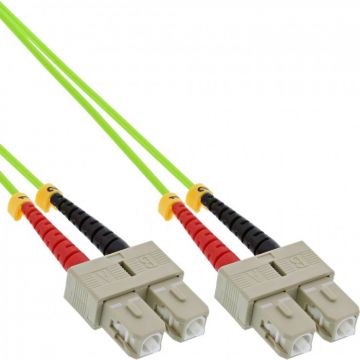 Cablu fibra optica SC-SC Duplex OM5 1m, InLine IL83501Q Cablu fibra optica SC-SC Duplex OM5 1m, InLine IL83501Q