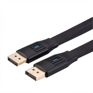 Cablu flat Displayport 8K60Hz/4K120Hz T-T 1m, Value 11.99.5861