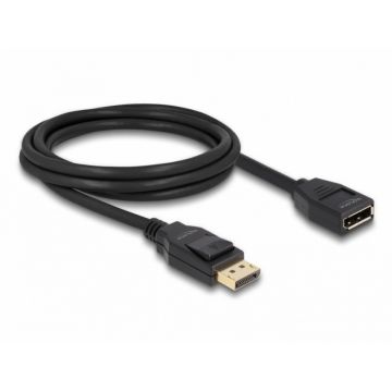 Cablu prelungitor Displayport 4K60Hz T-M 2m, Delock 80002