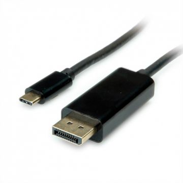 Cablu USB type C la Displayport 4K30Hz 1m T-T Negru, S3732 Cablu USB type C la Displayport 4K30Hz 1m T-T Negru, S3732