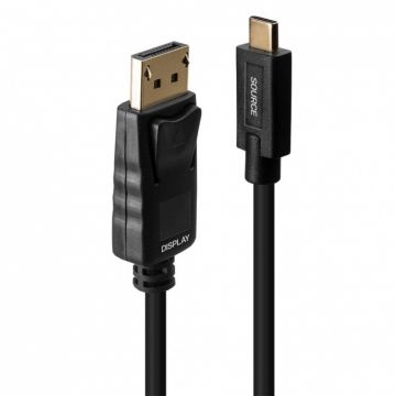 Cablu USB Type C la Displayport 4K60Hz cu HDR T-T 10m, Lindy L43307*