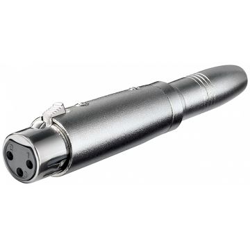 Conector XLR 3 pini la jack 6.35mm mono M-M, Goobay G27453