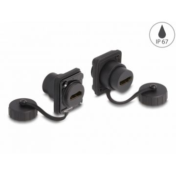 Modul D-type HDMI-A cu capac M-M IP67 waterproof, Delock 86971