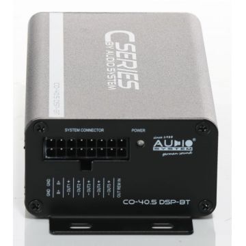 Amplificator audio Audio System CO-40.5 DSP-BT cu 5 canale, control prin bluethoot, procesor Sigma DSP, paramtri EQ pe canal, filtru HP - LP