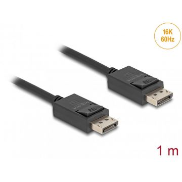 Cablu Displayport 16K60Hz/8K120Hz/4K240Hz 80Gbps 1m, Delock 81174