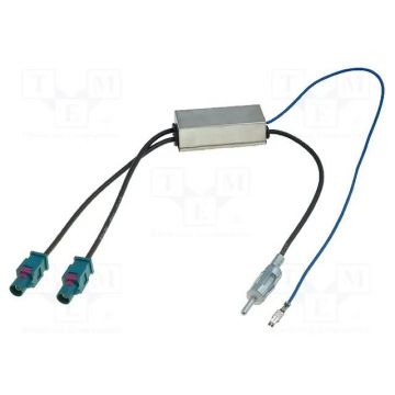 Cablu ZRS-SA2FD-DIN adaptor cu 2 x Fakra ISO unghiular unghi drept