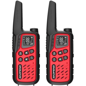 BAOFENG Statie walkie-talkie Baofeng BF-T25E, 2 bucati, Rosu BAOFENG Statie walkie-talkie Baofeng BF-T25E, 2 bucati, Rosu