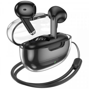 Borofone Handsfree Bluetooth Borofone BW46 Ice Flake, TWS, Negru
